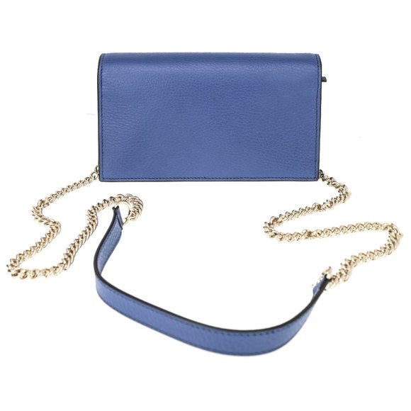 Gucci Interlocking GG Leather Wallet On Chain - Picture 3 of 8